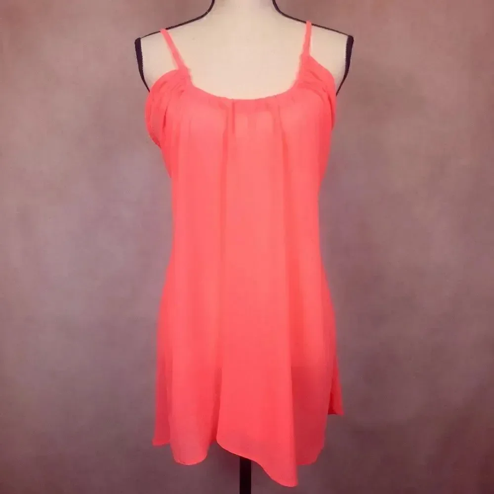 Asos Swim Cover-up Dress Chemise Hot Pink Size 0